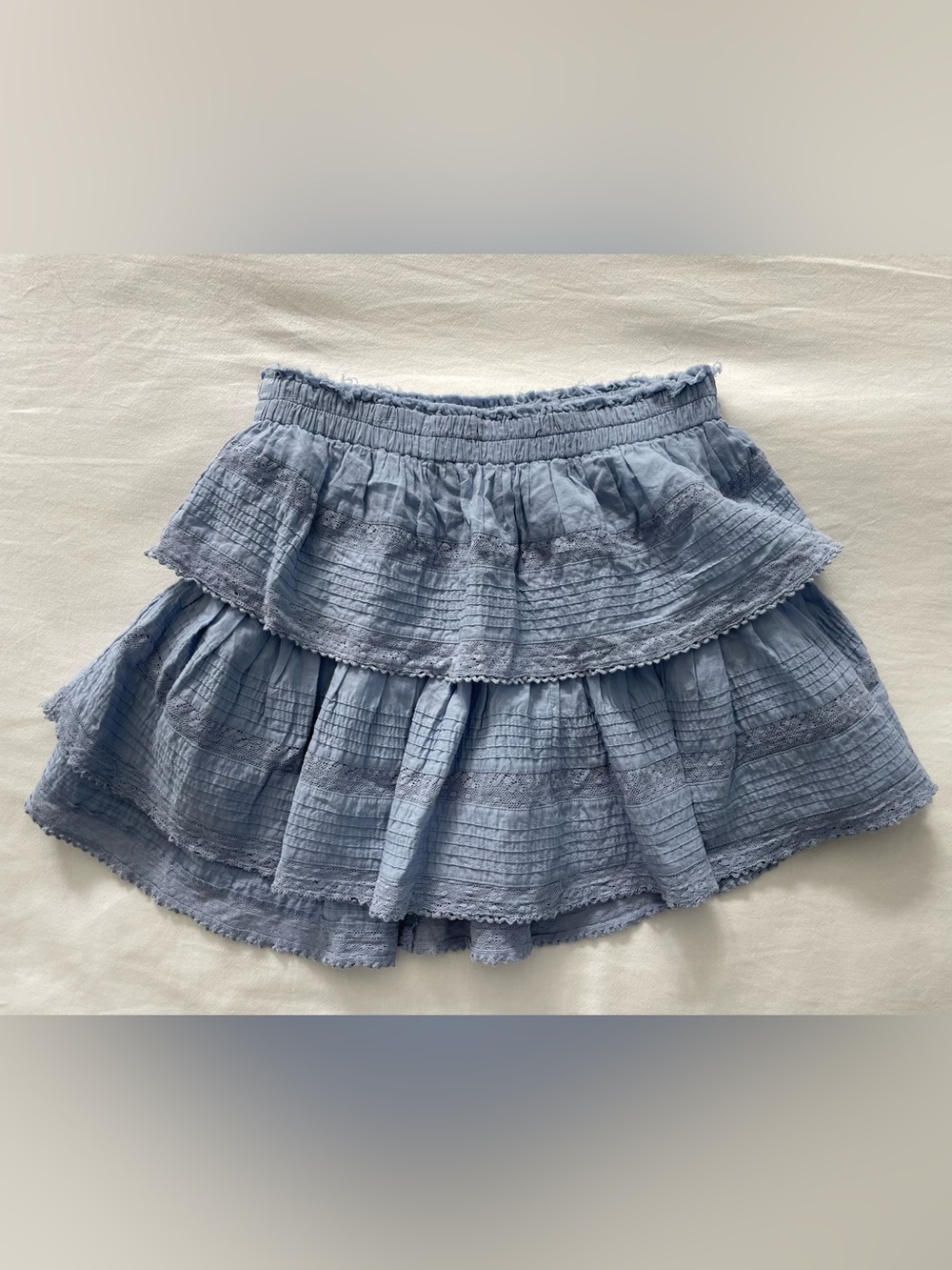 LoveShackFancy Ruffle Mini Skirt - Picture 2 of 4